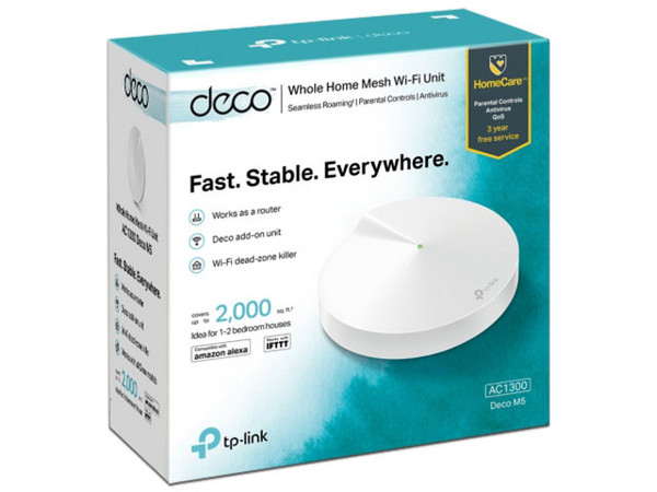 Sistema Wi-Fi de Malla TP-LINK DECO M5 V3.4, Doble Banda, Wireless AC (Wi-Fi 5), Hasta 1300Mbps. (1 Pieza).