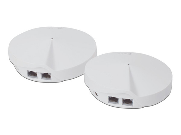 Kit de sistema Wi-Fi en Malla TP-Link Deco M5 mesh, de Doble banda 2.4GHz y 5GHz, AC 1300, 4 antenas internas, 2 piezas.
