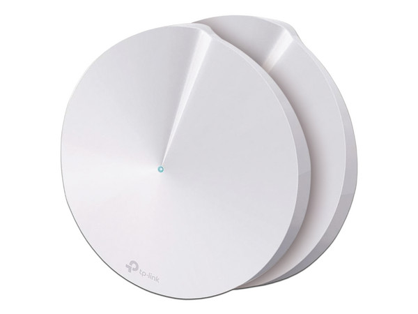 Kit de sistema Wi-Fi en Malla TP-Link Deco M5 mesh, de Doble banda 2.4GHz y 5GHz, AC 1300, 4 antenas internas, 2 piezas.