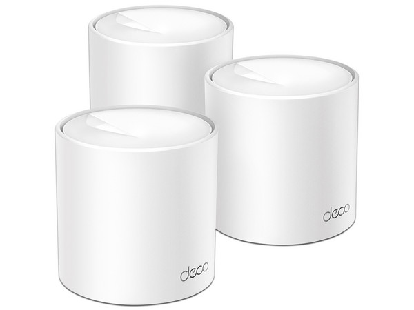 Sistema Wi-Fi en Malla TP-LINK DECO X10 de doble banda, Wireless AX (Wi-Fi 6), hasta 1500 Mbps. Paquete de 3 piezas