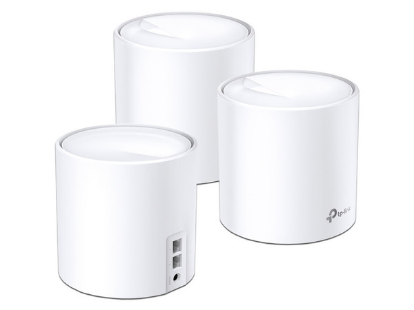 Sistema de Wi-Fi en Malla TP-LINK X60, de Doble banda, 2.4GHz y 5GHz, Wireless AX (Wi-Fi 6), hasta 2402Mbps. (Paquete de 3).