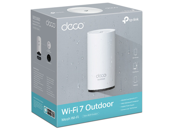 Router TP-Link Deco BE25, Sistema Wi-Fi 7 Mesh, Para Exteriores y Interiores.
