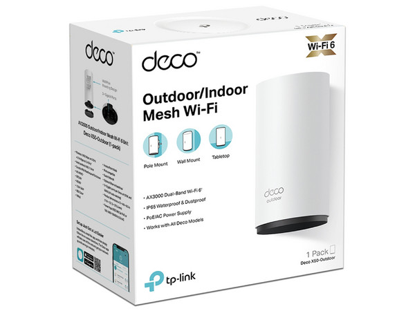 Sistema Wi-Fi en Malla TP-LINK DECO X50 de doble banda, Wireless AX (Wi-Fi 6), hasta 2976 Mbps.