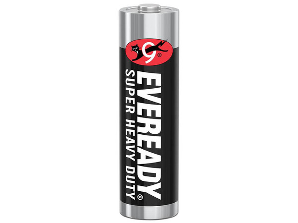 Paquete de 4 Baterías Eveready Super Heavy Duty AAA de 1.5V.