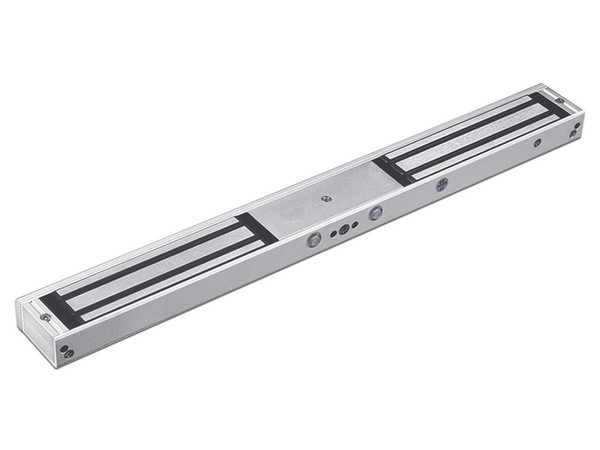 Chapa Magnética Doble AccessPRO MAG1200NDLED para Aplicación en Puertas de Doble Hoja, Fuerza de 500kg, Indicador LED Ultrabrillante.