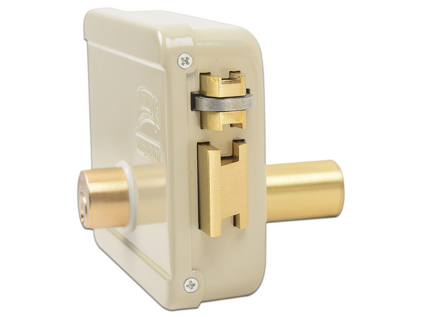 Cerradura Eléctrica Assa Abloy 321-DCD-ABG para Exterior, Orientación derecha. Incluye Llave