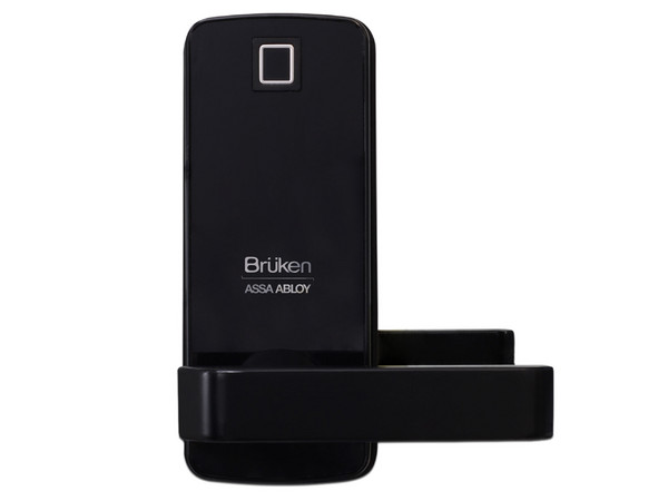 Cerrojo Electrónico BRUKEN Assa Abloy BRK3551B con Manija para Puerta de Madera, Huella, Contraseña, Tarjeta.