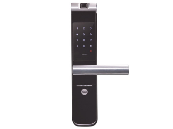 Cerradura Autónoma ASSA ABLOY MX89796 con Teclado y Biométrica con huella, Para puertas de 35 a 90 mm de espesor. Color Negro