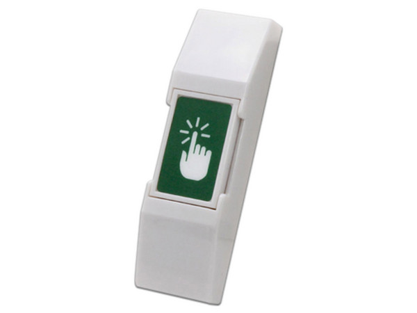 Botón liberador de puerta Axceze AX-B20 para uso en interiores.