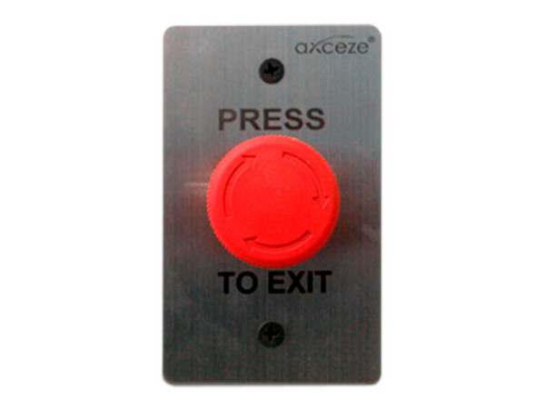 Botón de Emergencia  AXCEZE AX-L60. Color Rojo.