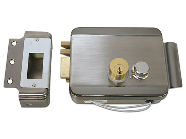 Cerradura Electromecánica Axceze AX-LOCKL , lado izquierdo, con botón.