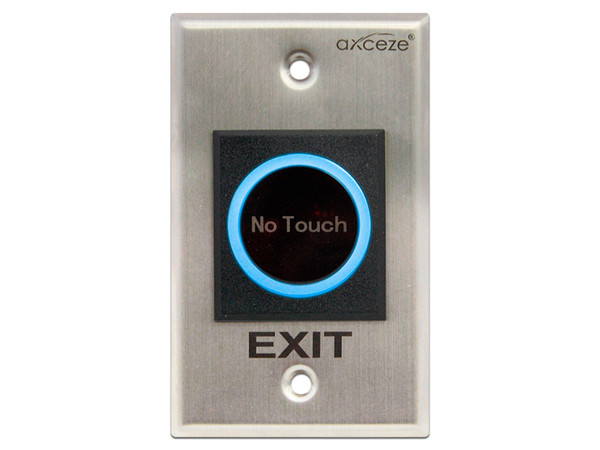 Botón de apertura de puertas Axceze AX-TOUCH1, Activación por Proximidad, Color Gris.