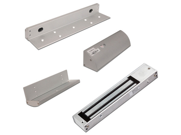 Kit MZLT620 con 1 Chapa Magnética Electroimán AX-M620T y 1 Bracket Tipo ZLC AX-M620-ZLC.