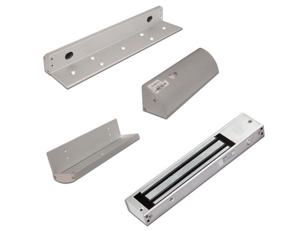 Kit MZT620 con 1 Chapa Magnética Electroimán AX-M620T y 1 Bracket Tipo ZL AX-M620ZL