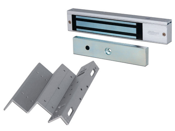 Kit para Control de Acceso Dahua ASF280AV1+ASF280ZLV1, Incluye 1 Chapa Magnética ASF280A-V1, Soporte ZL ASF280ZL-V1. Color Gris.