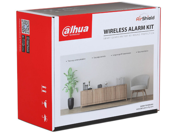 Kit de Alarma Inalámbrico Hub2, WiFi y Ethernet, con Panel de Alarma, Sensor de Movimiento, Contacto Magnético, Control Remoto, Soporta Audio 2 Vías, 8 Cámaras IP, 64 PIR Cams.