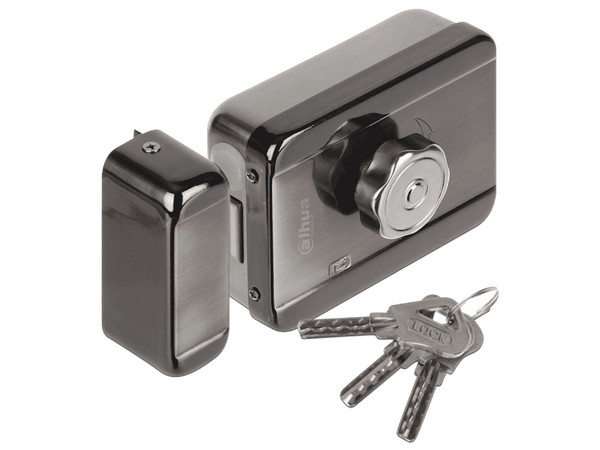Cerradura Eléctrica Dahua DHI-ASF601A con Cierre Automático, 12V, Bidireccional, Compatible con Videoporteros y Controles de Acceso.