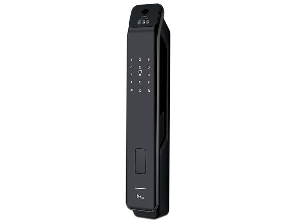Cerradura Biométrica NGTECO SL01-Z350VPN de hasta 400 usuarios, Contraseña, Huella Digital, Palmas y Tarjetas, Color Negro.