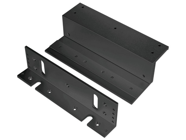 Soporte En Z SECO-LARM E941S1K2BZQ para Cerraduras, Compatible con Serie de 1,200 lb y Kit de Montaje. Color Negro.