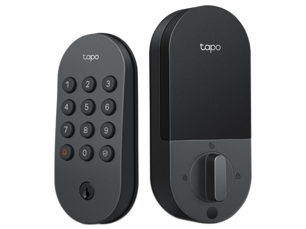 Cerradura Inteligente TP-Link Tapo DL100 de Huella Digital con Timbre, Color Negro.