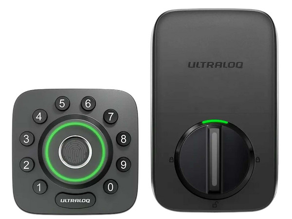 Cerradura inteligente con pasador WiFi, ULTRALOQ U-Bolt Pro Series Huella 360, Smatphone, auto unlock, Llave Mecanica.