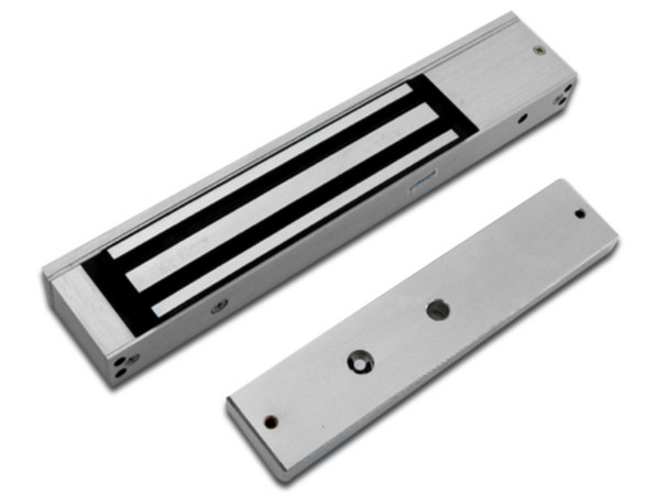 Cerradura electromagnética de puerta para control de acceso YLI YM-180, hasta 180 kg de fuerza de retención.