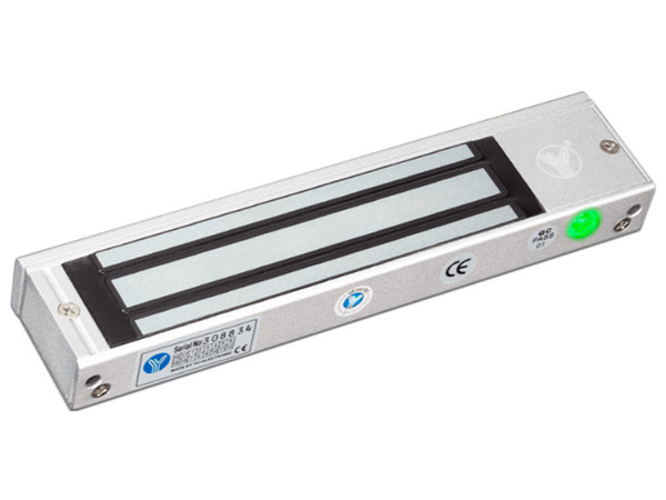Cerradura Magnética YLI YM-180N(LED) para Control de Acceso, Indicado LED, Fuerza de Sujeción 180 Kg, Compatible con Soporte YLI MBK180NLC.