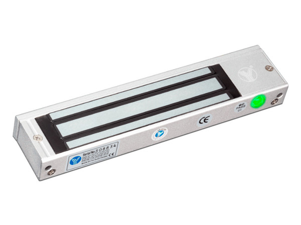 Paquete de Cerradura Magnética YM180NLED y Soporte de Fijación tipo ZL, Fuerza de Sujeción 180kg para puertas de madera.