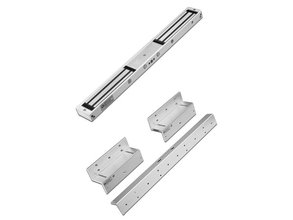 Paquete de cerradura magnética dual de sujeción YLI YM180NDLEDPACK,  incluye soporte de fijación en ZL.
