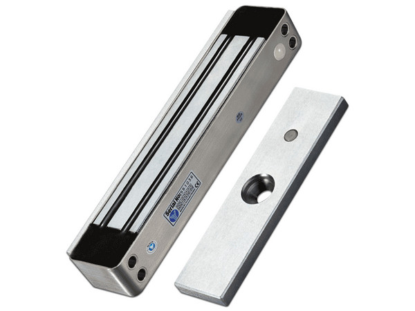 Cerradura Magnética para Exterior YLI Electronic YM-280W(LED) con LED, Fuerza de Sujeción 280Kg/600Lb, Voltaje Dual 12v/24 VDC