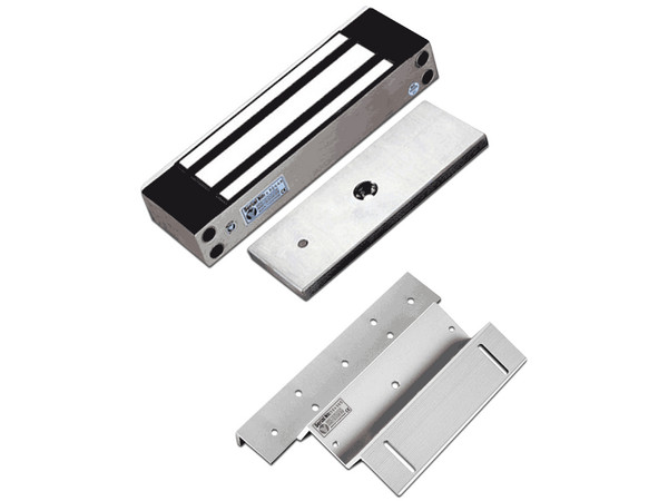 Cerradura Magnética YLI ELECTRONIC de 500 Kg de Fuerza de Sujecion, IP68. Incluye soporte de fijación en ZL.