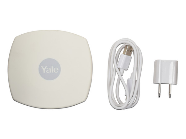 Kit de Cerradura Eléctrica Yale 89371, Incluye Cerradura Derecha Eléctrica 321DC, HUB de Apertura atreves de Smartphone y 3 Controles Remotos.