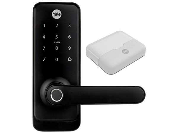 Kit de Cerradura Yale MX81865, Incluye Cerradura Biometrica Yale YMC300, HUB Yale Connect.