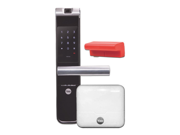 Kit de Cerradura Yale MX89367, Incluye Cerradura Biometrica Yale YMF40A, HUB 51020 y Modulo Smart Connect MX89325.
