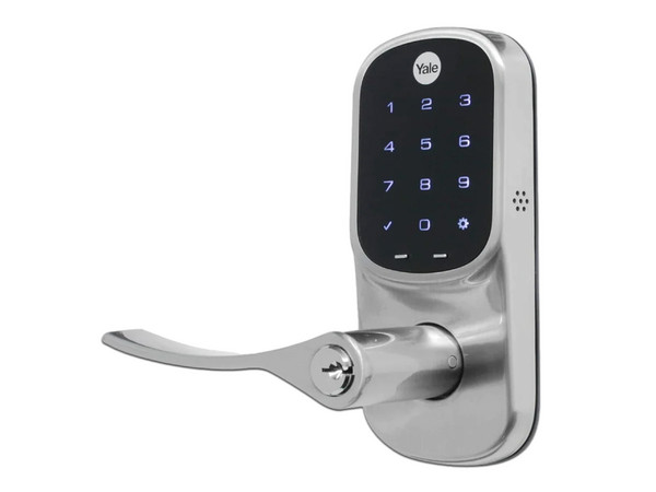 Cerradura Autónoma Yale YRL226 con Teclado Táctil, Bloqueo Automatico, Compatible con  puertas de 35 a 45mm de espesor, Color Gris.