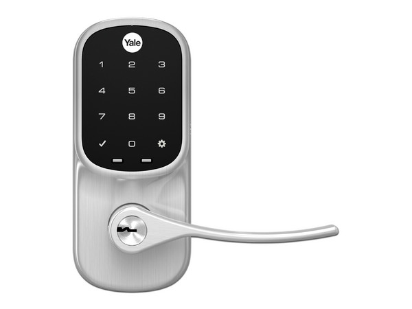 Cerradura Autónoma Yale YRL226 con Teclado Táctil, Bloqueo Automatico, Compatible con  puertas de 35 a 45mm de espesor, Color Gris.