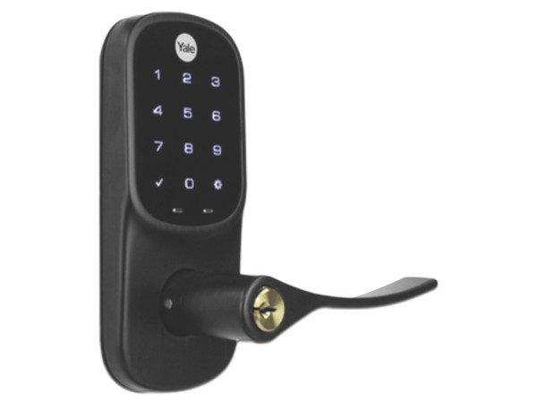Cerradura Inteligente Yele MX89612, hasta 25 Usuarios, Teclado Touch,  Para puertas de 35 mm a 45 mm de espesor, Color Negro.