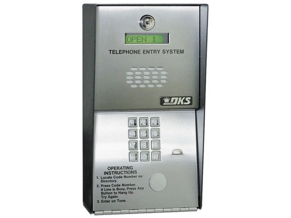 Audio Portero telefónico DKS Doorking, 600 números telefónicos, Control para 2 puertas.