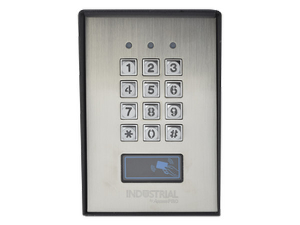 Teclado Industrial para Exterior Epcom PRO-KEYPAD-3V2, Lector de Aproximidad , Hasta 1200 Usuarios, Color Gris.