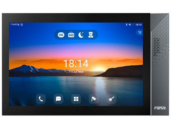 Monitor IP/SIP Fanvil para interior con Android, Wi-Fi, pantalla táctil de 10.1