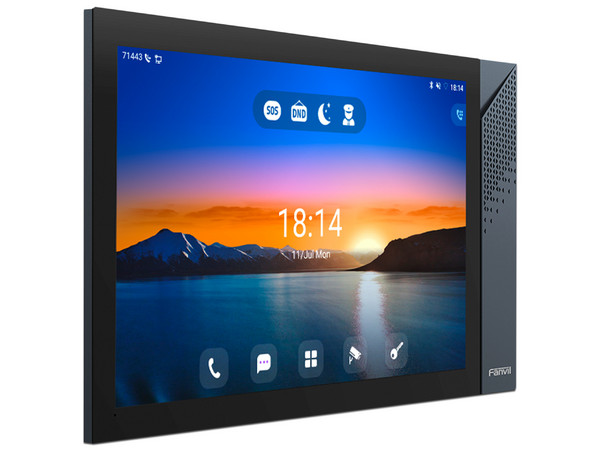 Monitor IP/SIP Fanvil para interior con Android, Wi-Fi, pantalla táctil de 10.1