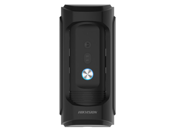 Videoportero IP Hikvision DS-KB8113-IME1(B), Frente de Calle con Cámara de 2 MP, Proteccion IP65 y Antivandalico IK09, Compatible con Monitores IP Hikvision o llamada directa a App, Color Negro.