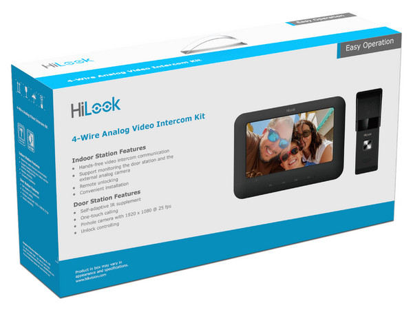 Kit de Videoportero Analógico ZKTECO VI-K13P, resolución CMOS micrófono omnidireccional, Con Pantalla LCD a Color de 7