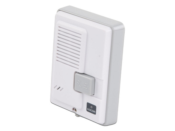 Frente de Calle KOCOM, Para uso con el Sistema Intercomunicador KIP611PG, Color Blanco.