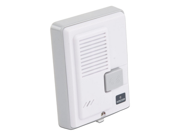 Frente de Calle KOCOM, Para uso con el Sistema Intercomunicador KIP611PG, Color Blanco.