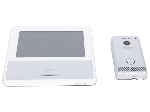 Kit de Videoportero Kocom KCVS701IP2WB, Incluye Frente de calle Con Cámara Integrada y Monitor de 7