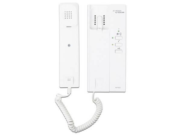 Auricular Auxiliar para Videoporteros Kocom KIP603, Compatible Con KLPD410, Color Blanco.
