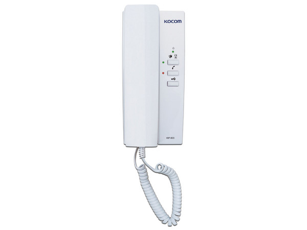 Auricular Auxiliar para Videoporteros Kocom KIP603, Compatible Con KLPD410, Color Blanco.