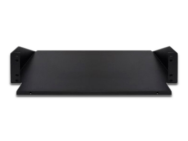 Charola lisa para Rack Brobotix de 510 x 274 mm, 2U, hasta 20kg. Color Negro.