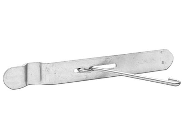 Soporte de Fijación para clip Recto Automático Charofil MG-51-906, Acabado Electro Zinc.